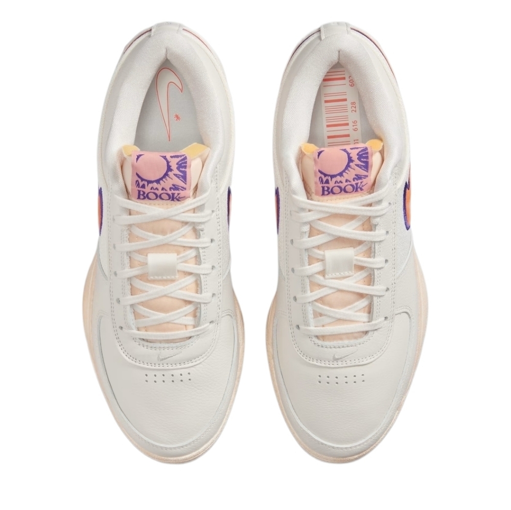 Nike Book 1 Devin Booker Phoenix Suns Sail/Clay Orange-Court Purple Sneakers - Picture 3 of 5